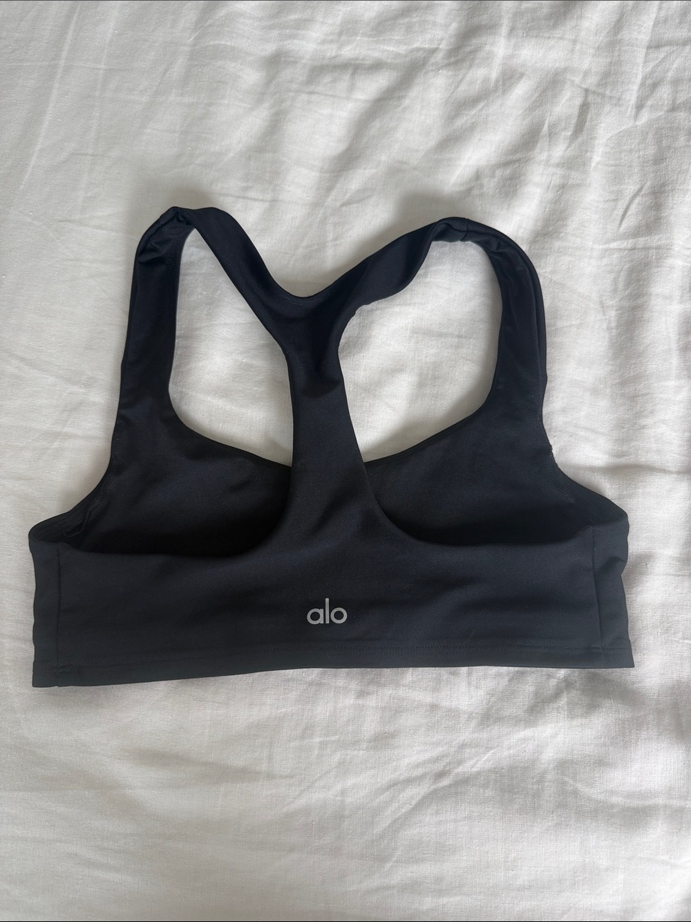 ALO Yoga Black Racerback Sports Bra